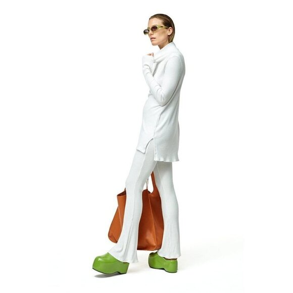 SIMON MILLER Saturn Pant in Macadamia Medium New Womens Ribbed Trousers - Picture 9 of 9